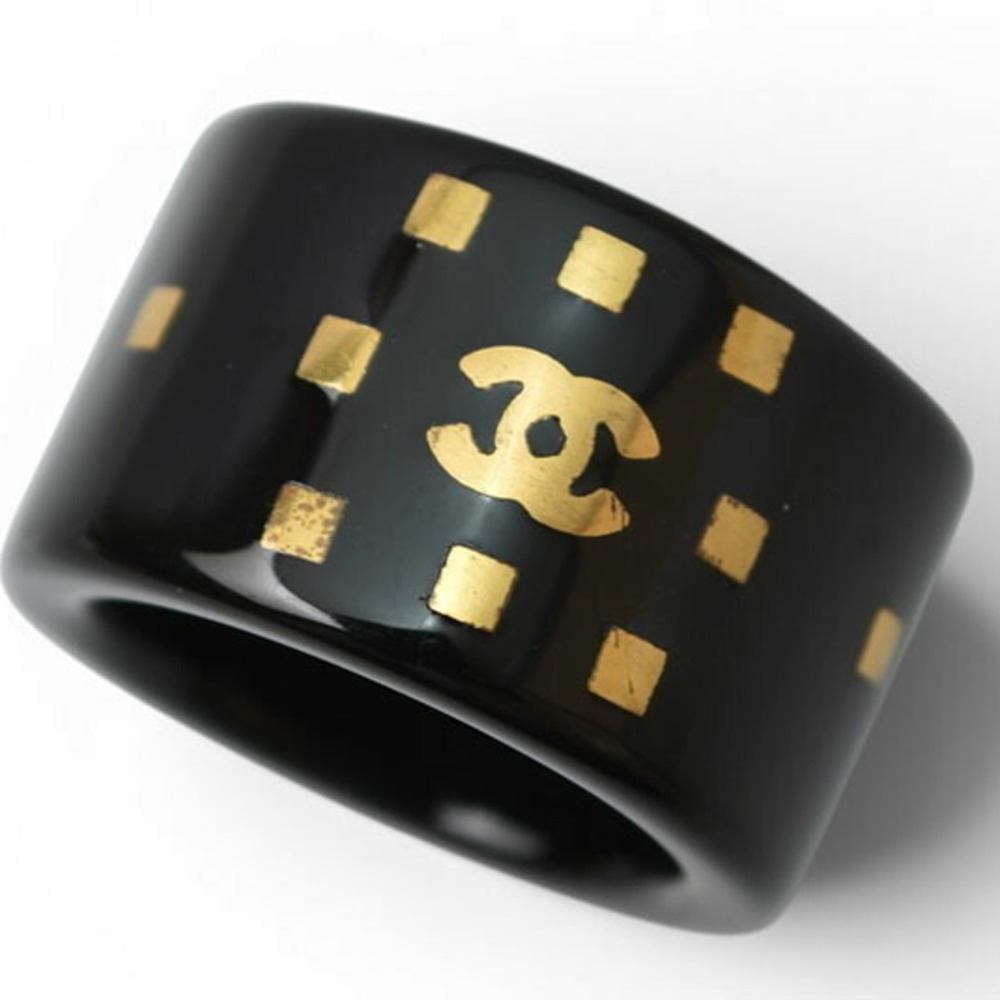 CHANEL Black Logo Ring - Picture 5 of 6